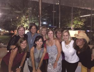 Nine of my lifelong friends from Pi Phi at a reunion last fall in Dallas.